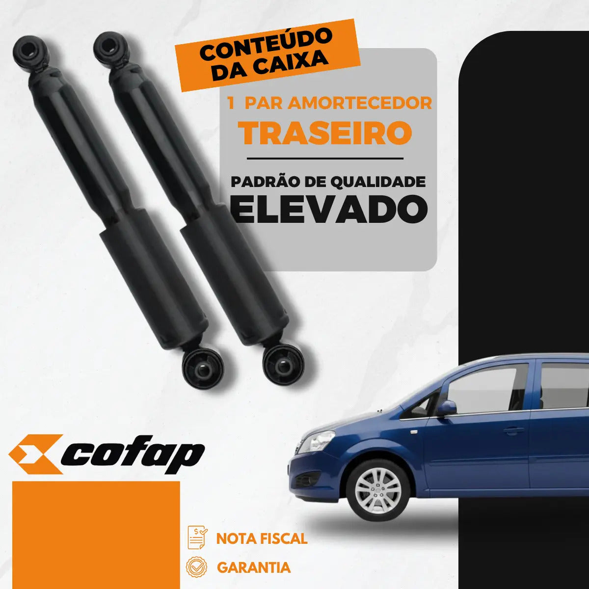 Par Mortecedor Traseiro Cofap Turbogas Gm Zafira 2.0 2009