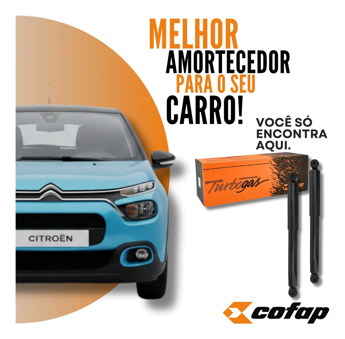 Par Amortecedor Traseiro Cofap C3 2013 A 2021