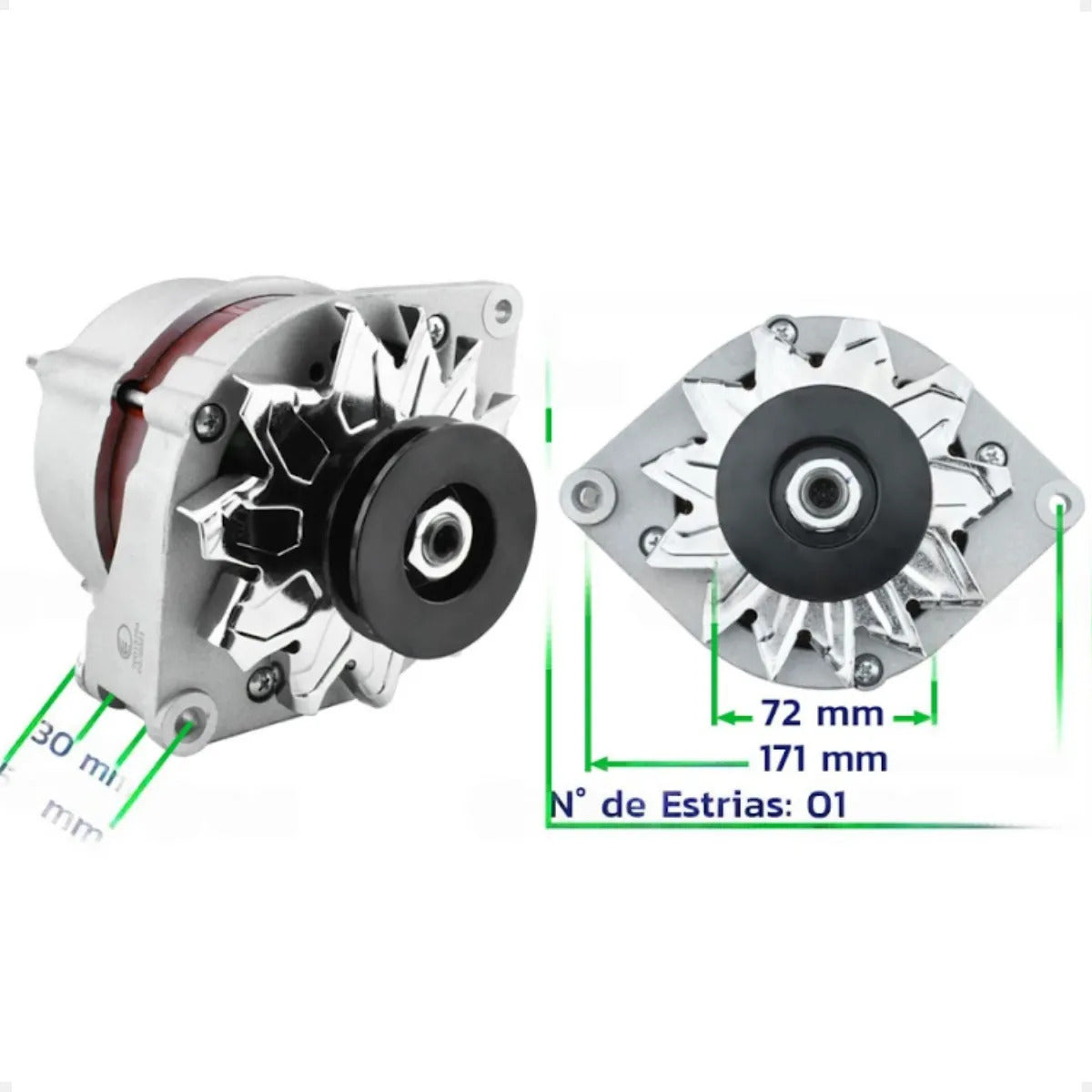 Alternador Uno / Premio / Elba / Fiorino 1.3 1.5 1985 A 1993