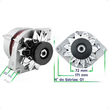 Alternador Uno / Premio / Elba / Fiorino 1.3 1.5 1985 A 1993