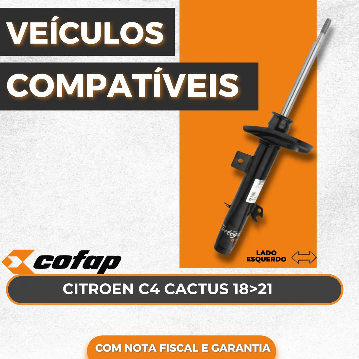 Amortecedor Dianteiro Esquerdo C4 Cactus Cofap Gp30655