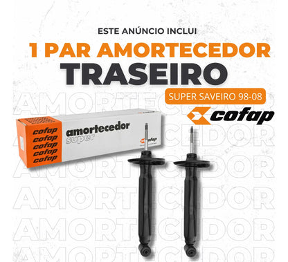 Par Amortecedor Traseiro Saveiro G2 G3 G4 1998 A 2008 Cofap