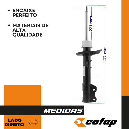 Amortecedor Strada 2016 A 2024 Cofap Gp33398