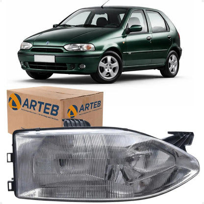 Farol Fiat Palio Strada G1 1996 A 2001 Foco Duplo Arteb
