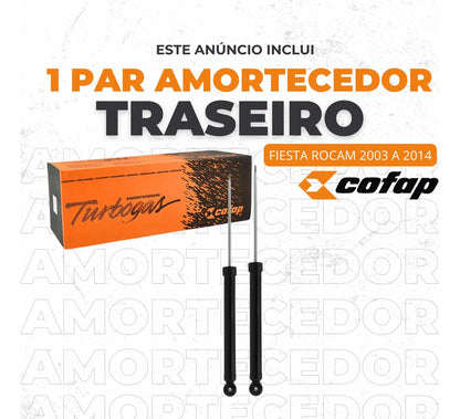 Par Amortecedor Traseiro Cofap Fiesta 2003 A 2004