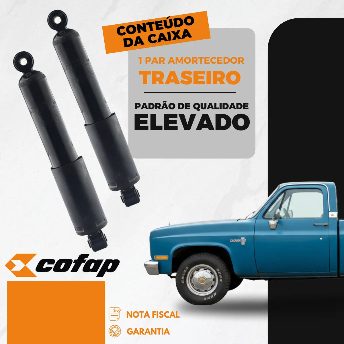 Par Amortecedor Dian A/c/d10 1981/88 A/c/d20 1983/92 - Cofap