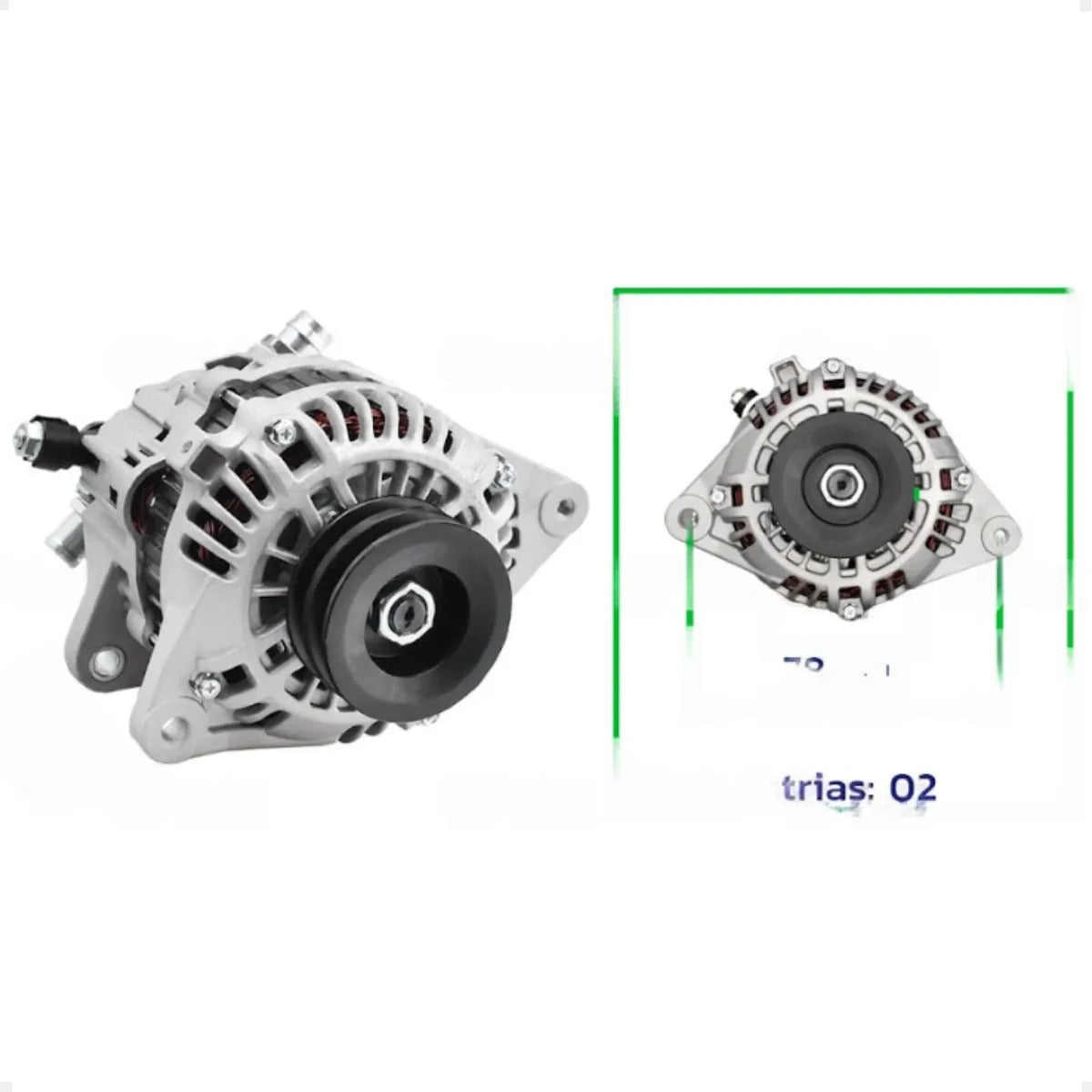 Alternador Euro Ep-70005 Completo Com Bomba Vácuo 12v75a