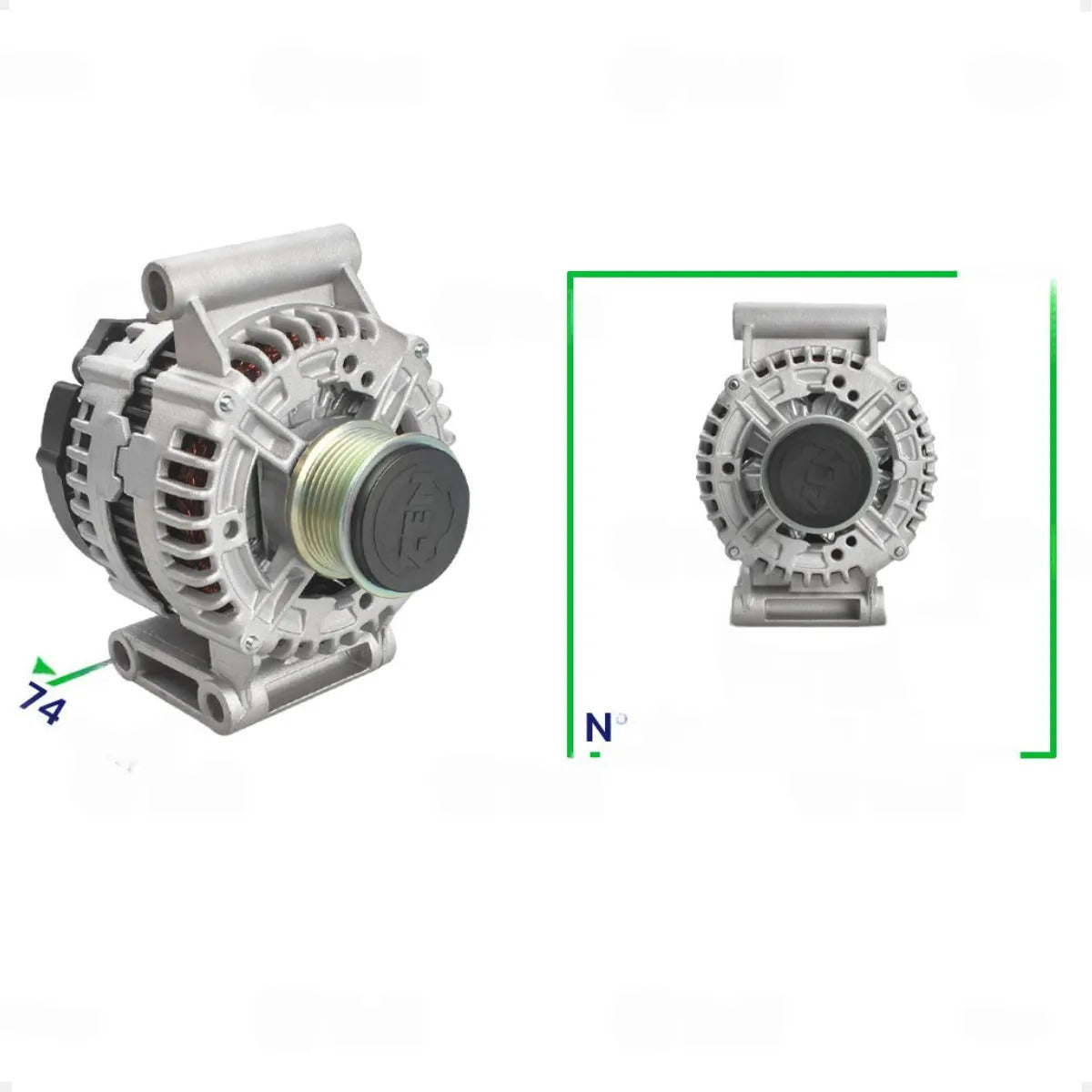 Alternador Transit 2.4 3.2 Defender 2.4 2006 Em Diante 12v