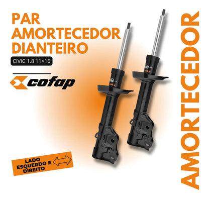 Par Amortecedor Dianteiro 1.8 Civic 2011 A 2016 Cofap