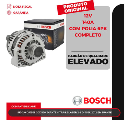 Alternador Para S10 Trailblazer 2.8 Diesel 2013 140a