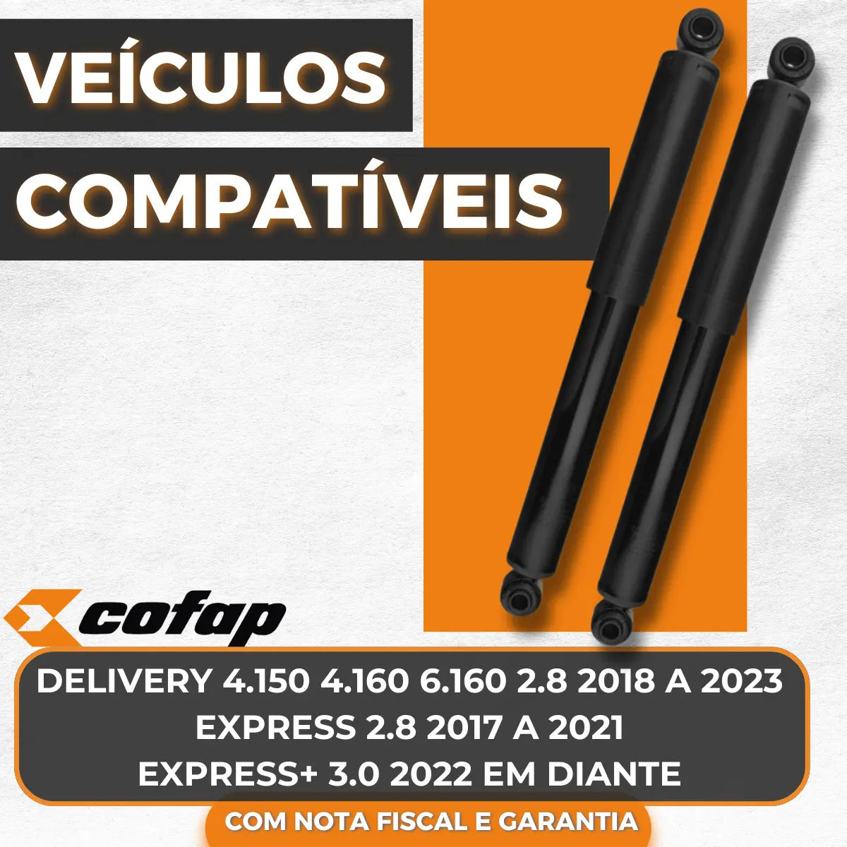 Par Amortecedor Traseiro Volkswagen Express Delivery Cofap