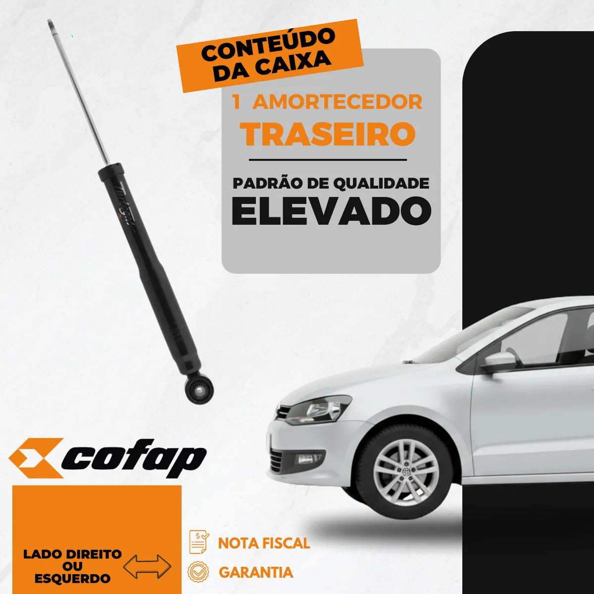 Amortecedor Traseiro Original Cofap Fox 2009 10 11 Em Diante