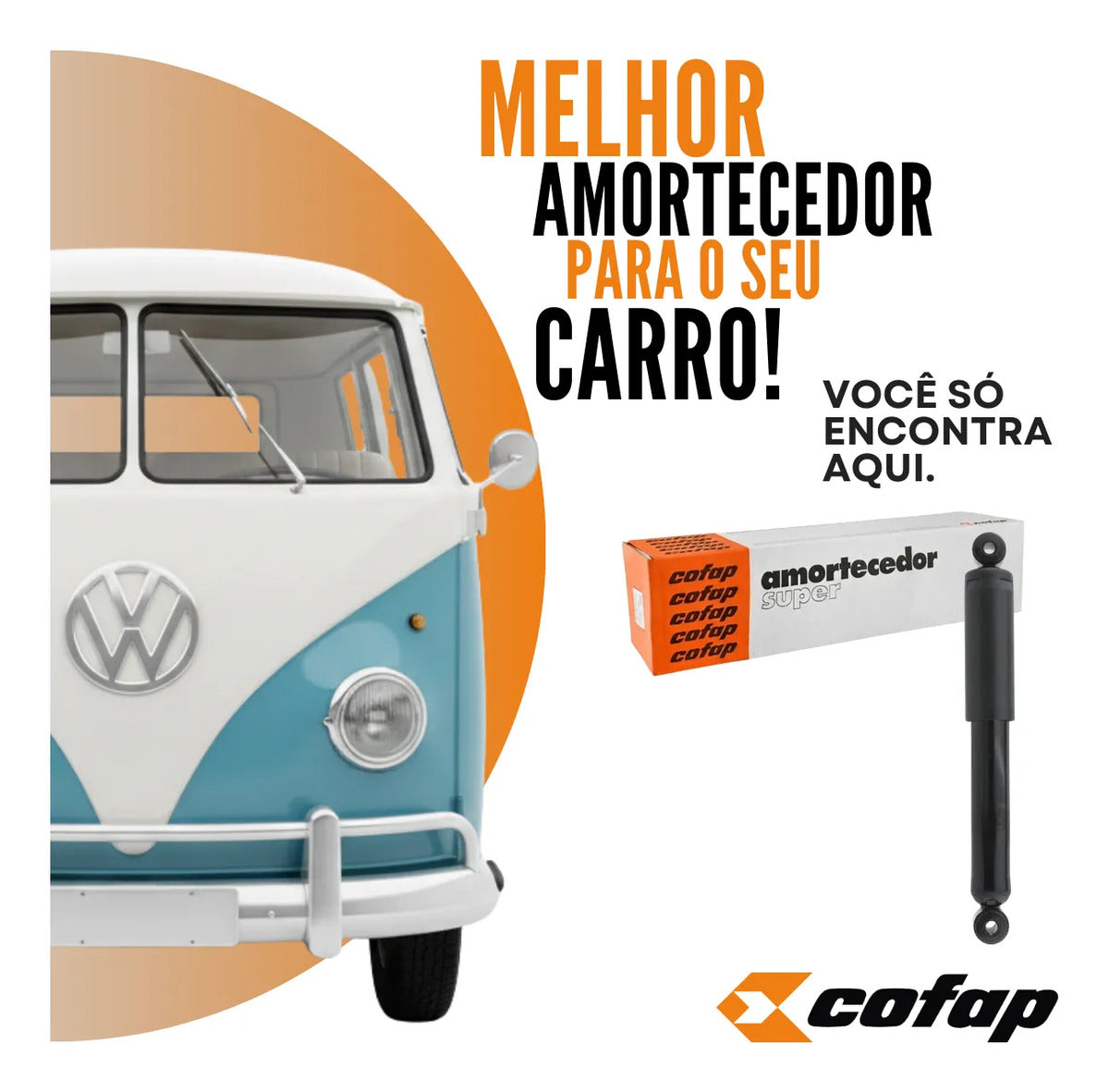 Amortecedor Traseiro Kombi 1957 A 1977 Original Cofap