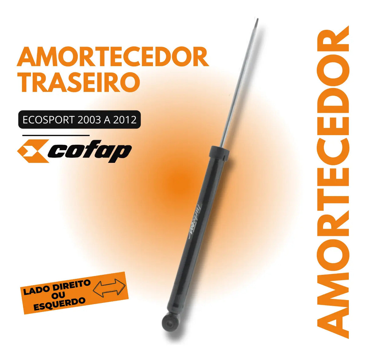 Amortecedor Traseiro Ford Ecosport 2003 A 2012 Todos - Cofap