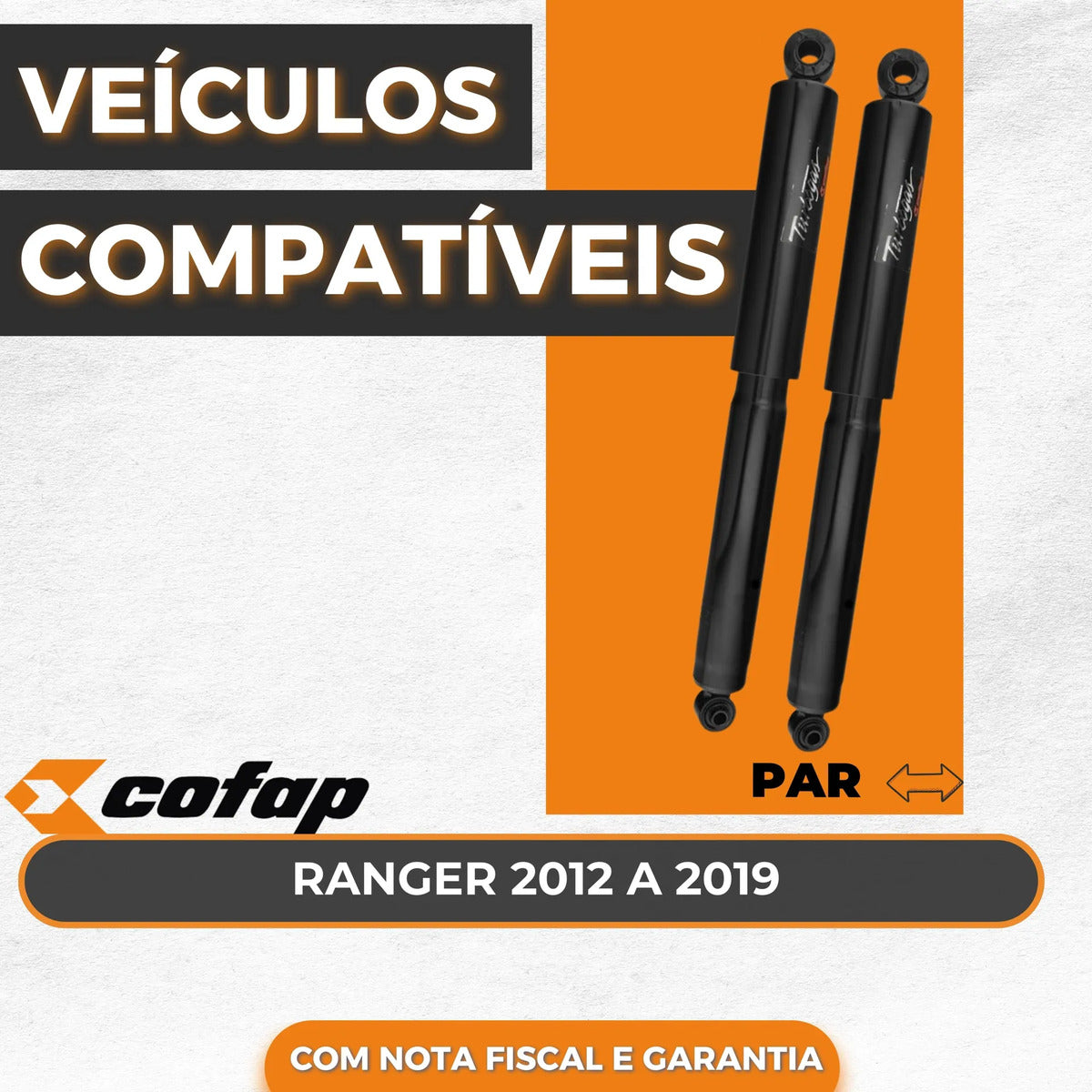 Par Amortecedor Traseiro Cofap Ranger 12/19 Gb48238