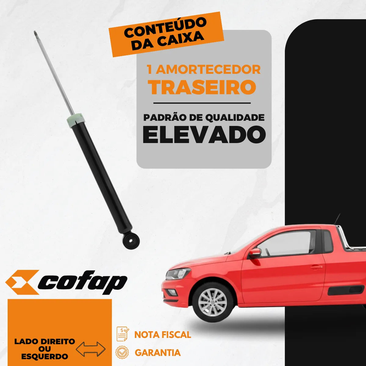 Amortecedor Saveiro G5 /g6 Traseiro Gb48084 Cofap Original