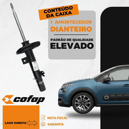 Amortecedor Dianteiro Direito C3 2013 A 2021 Manual Cofap