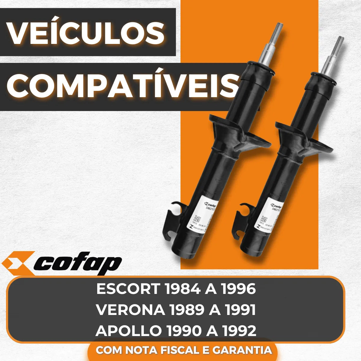 Par Amortecedor Dianteiro Cofap Verona 1989 A 1991  Sm27025
