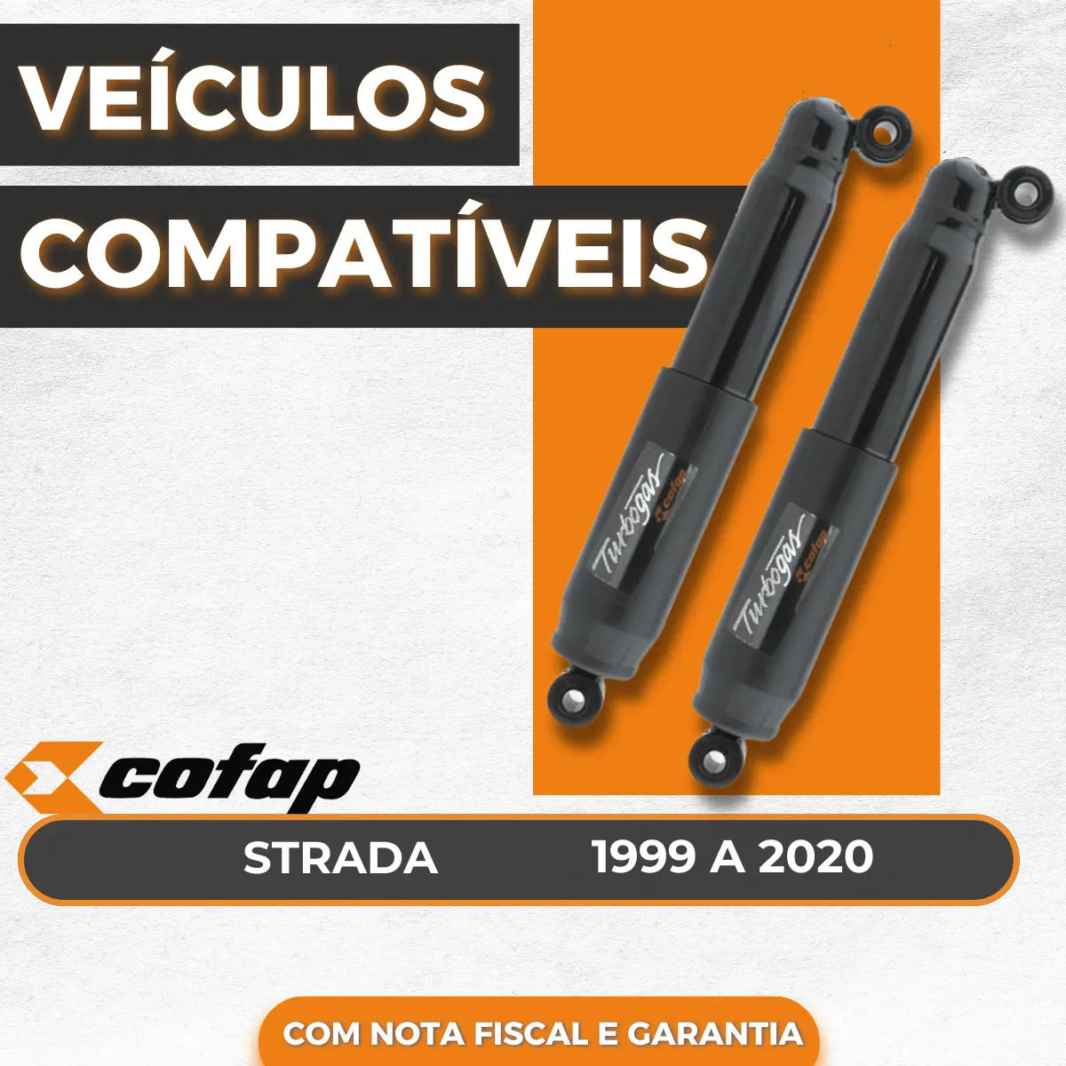 Par Amortecedor Traseiro Fiat Strada Gl12380  Original Cofap