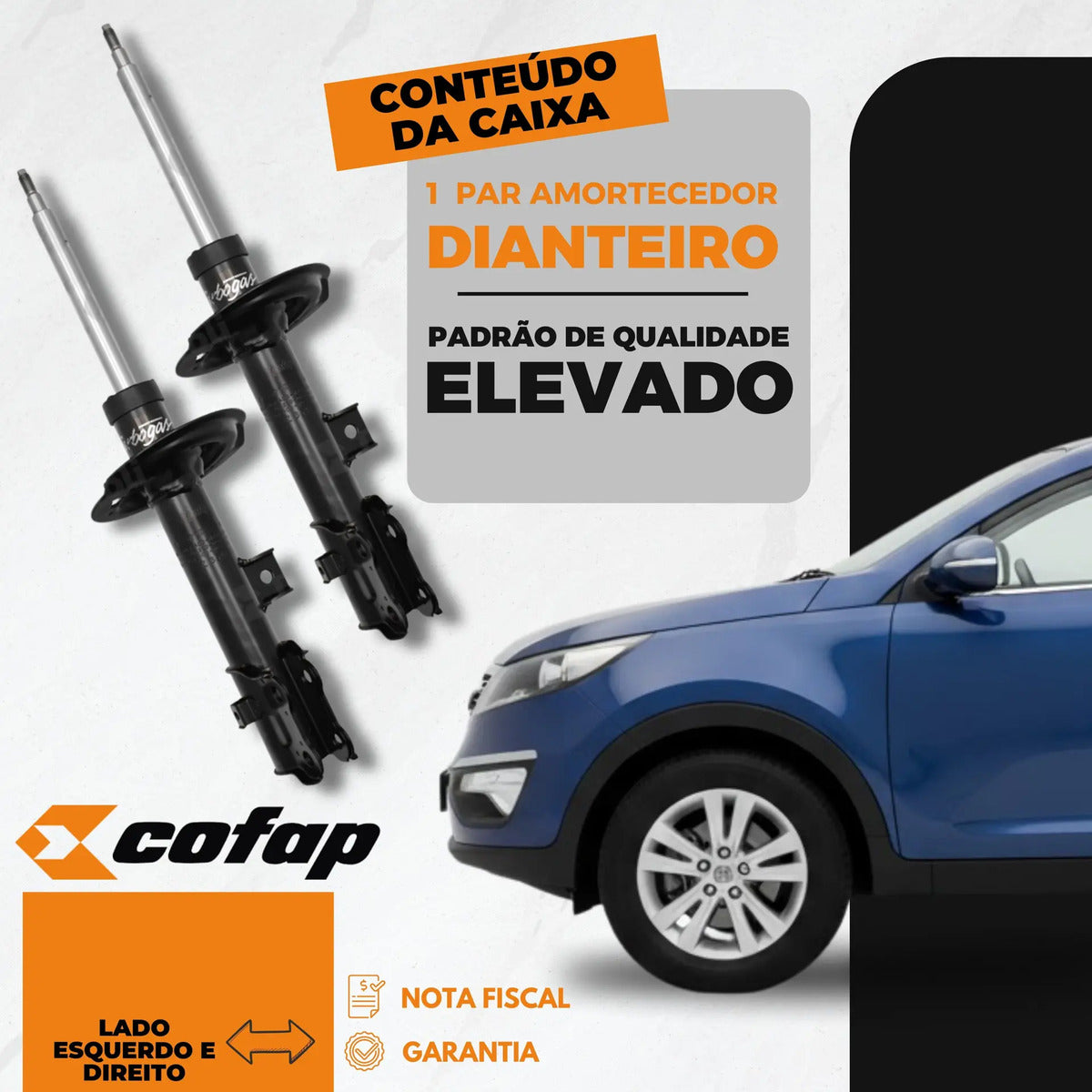 Par Amortecedor Diant Ix35 4x2 10-15 Cofap Gp33222 Gp33223