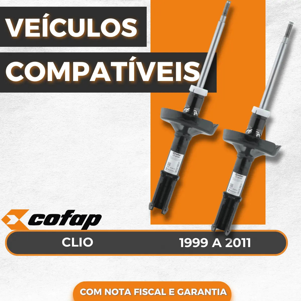 Par Amortecedor Dianteiro Clio 1.0 99.. - Cofap