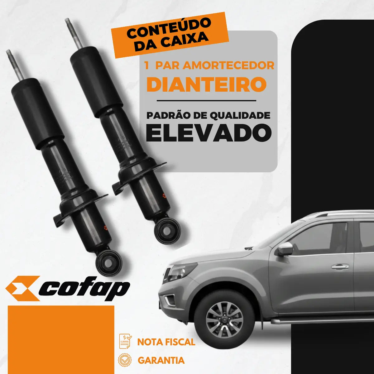 Par Amortecedor Dianteiro Frontier 2.3 2.5  Cofap Original