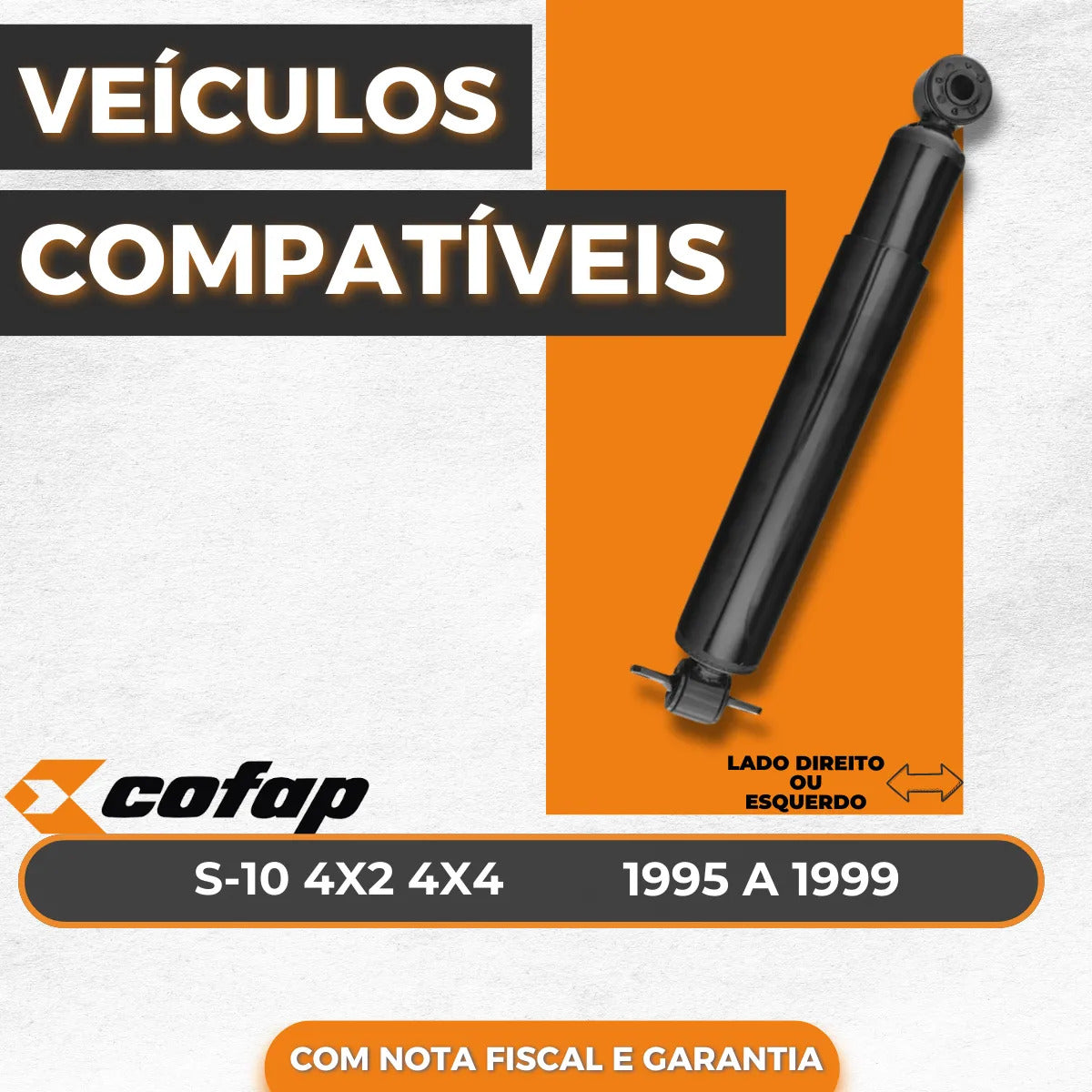Amortecedor Traseiro Original Cofap S10 2.4 2008 A 2012