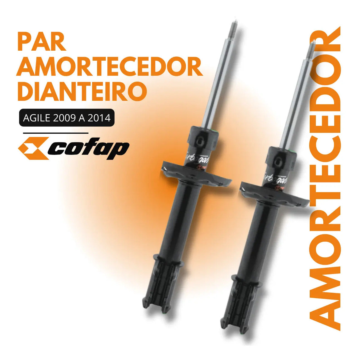 Par Amortecedor Dianteiro Gm Agile 2009 A 2014 Cofap