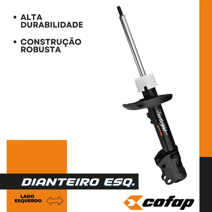 Amortecedor Dianteiro Esquerdo C/ Barra Uno 2017/... Cofap