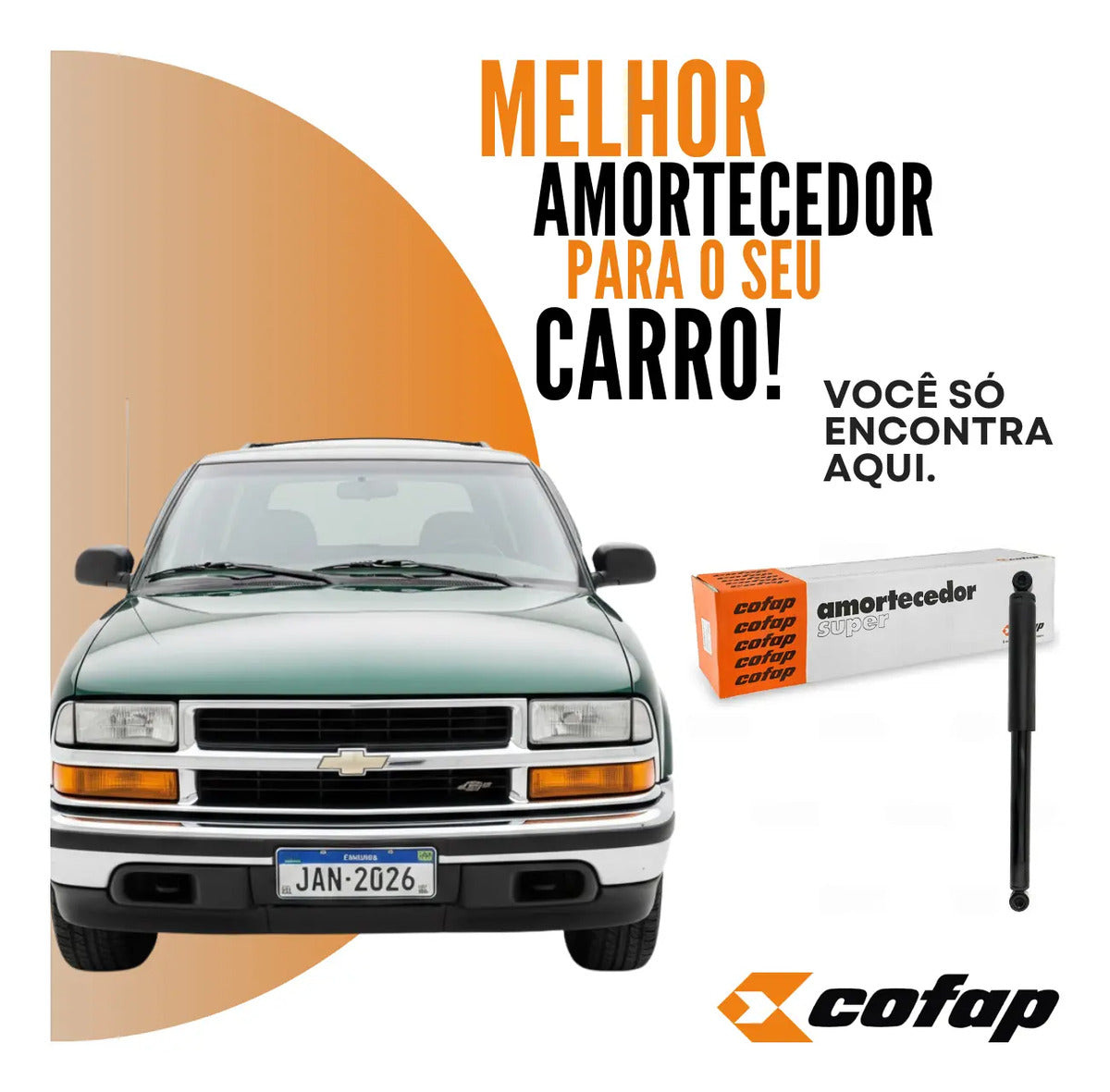 Amortecedor Eixo Traseiro Blazer 2000 Em Diante Cofap