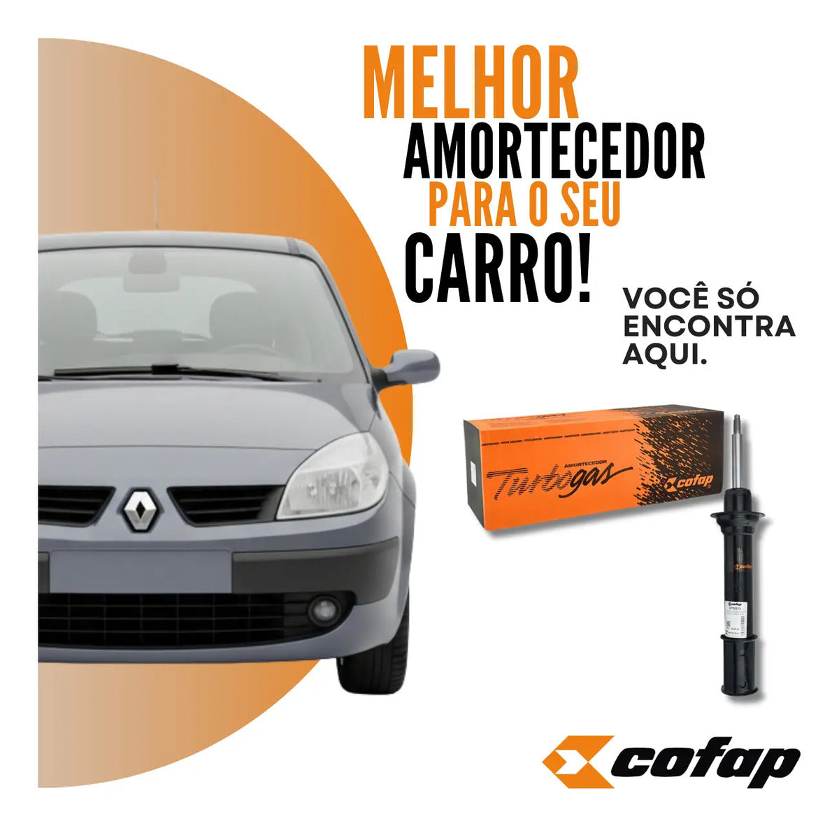 Amortecedor Dianteiro Scenic Todos +99 Cofap Gp32313
