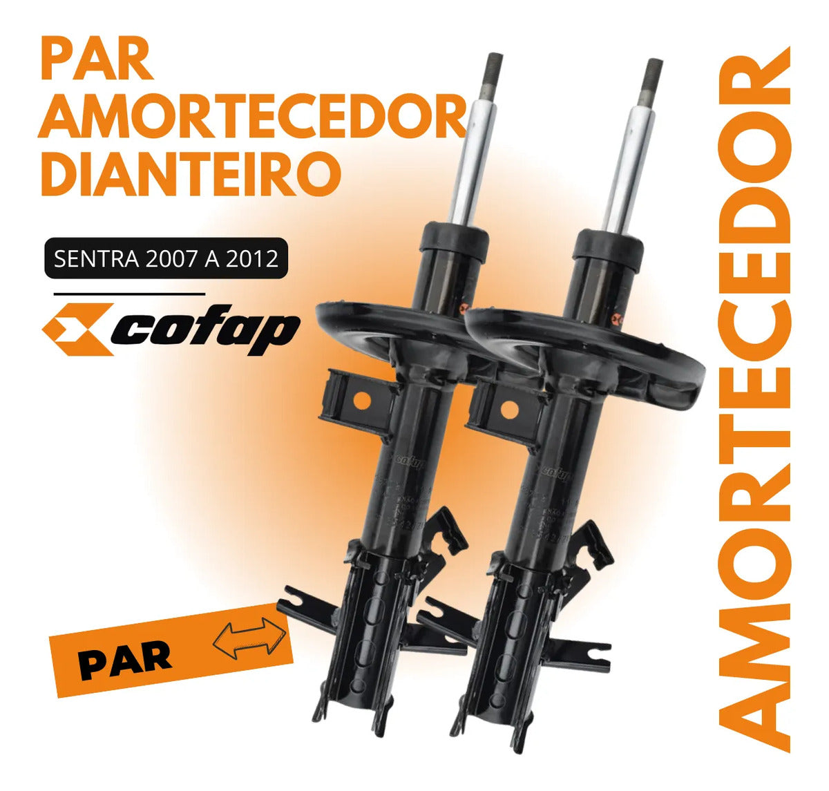 Par Amortecedor Dianteiro Sentra 2007 A 2012 - Cofap