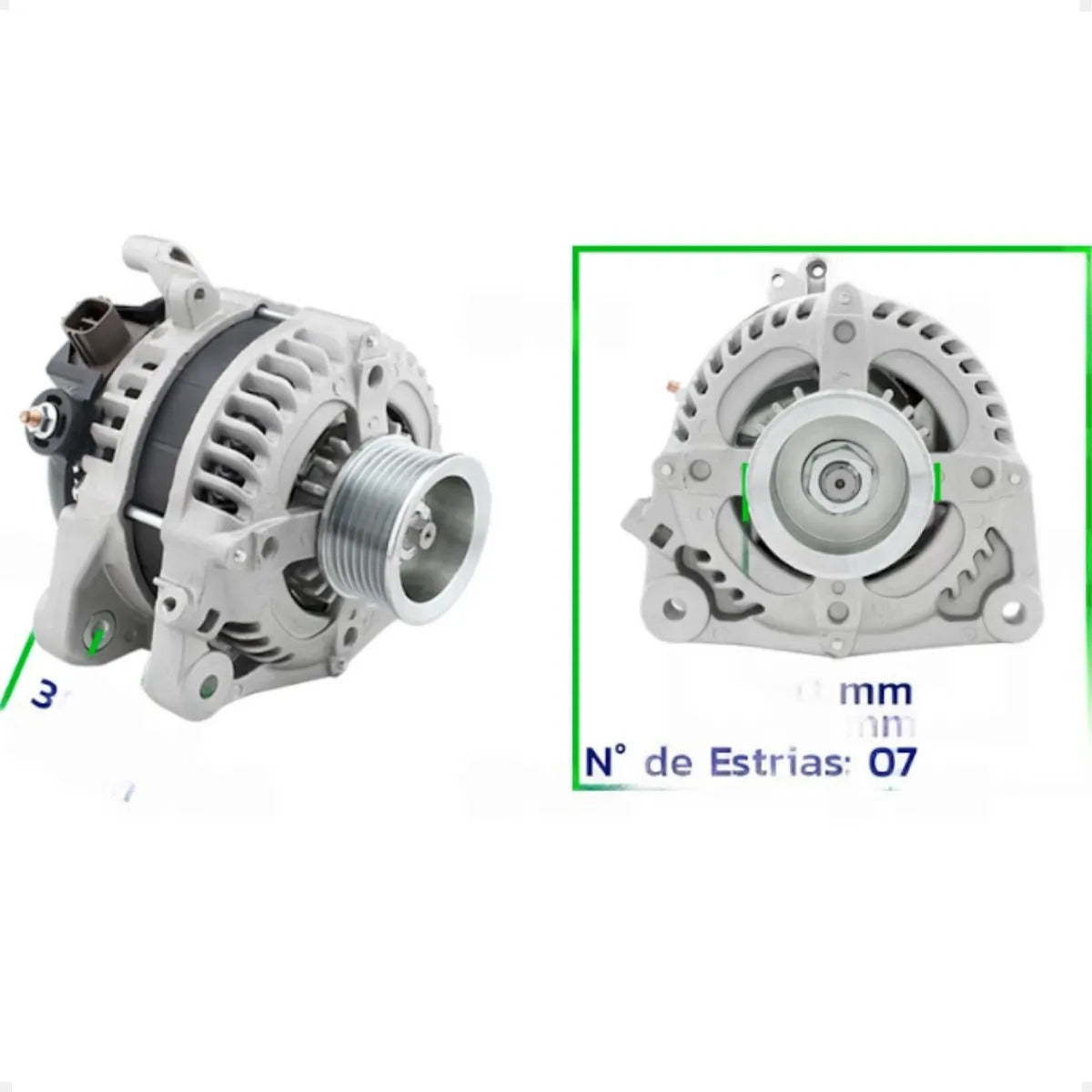 Alternador Euro Ep-70073 130a 12v Carro/caminhonete