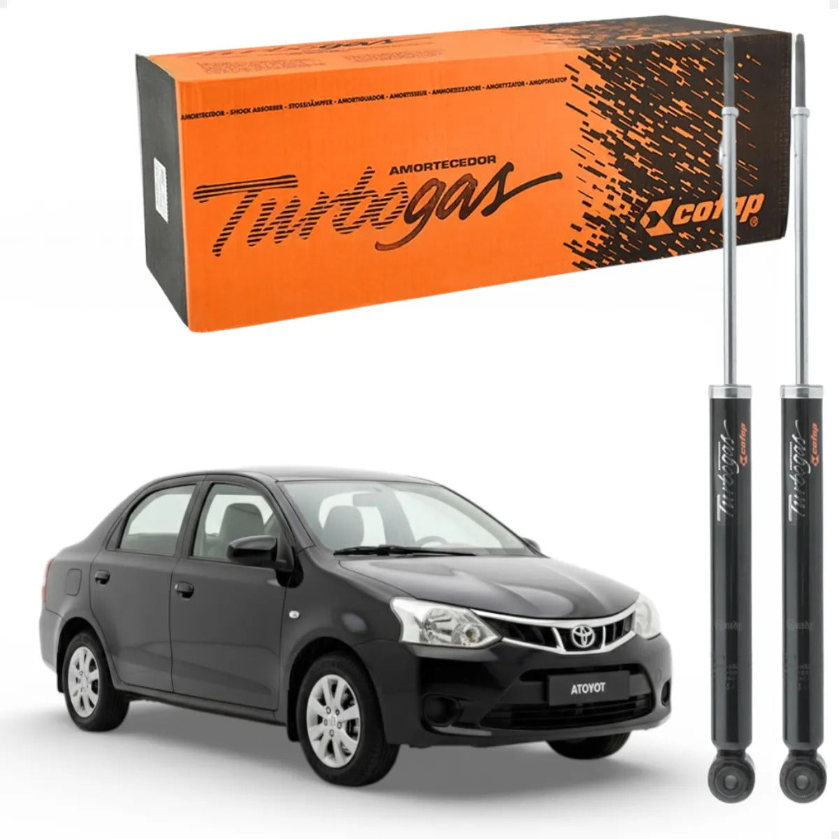 Par Amortecedor Traseiro Toyota Etios 2012 A 2021 Cofap