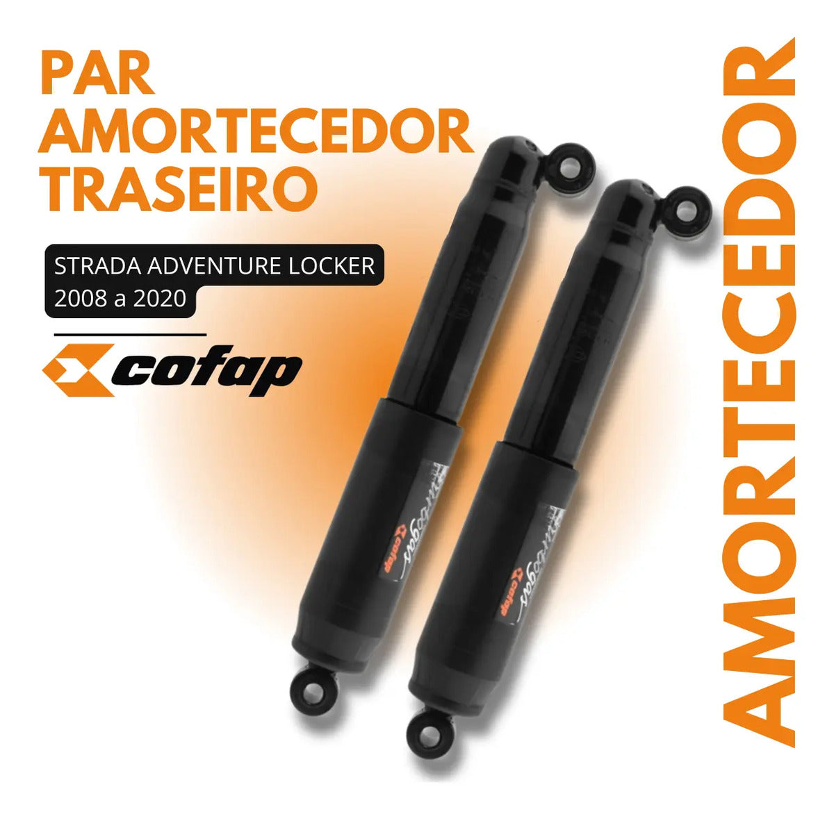 Par Amortecedor Traseiro Fiat Strada Adventure Locker Cofap