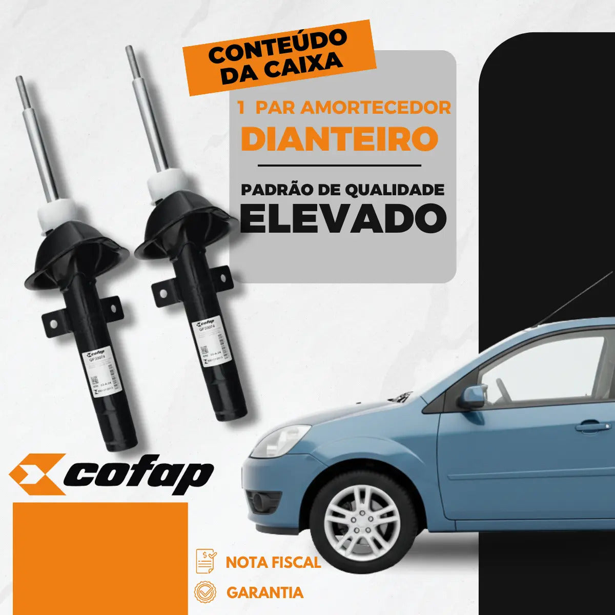 Par Amortecedor Dianteir Fiesta 96 A 01 Street 96 A 06 Cofap