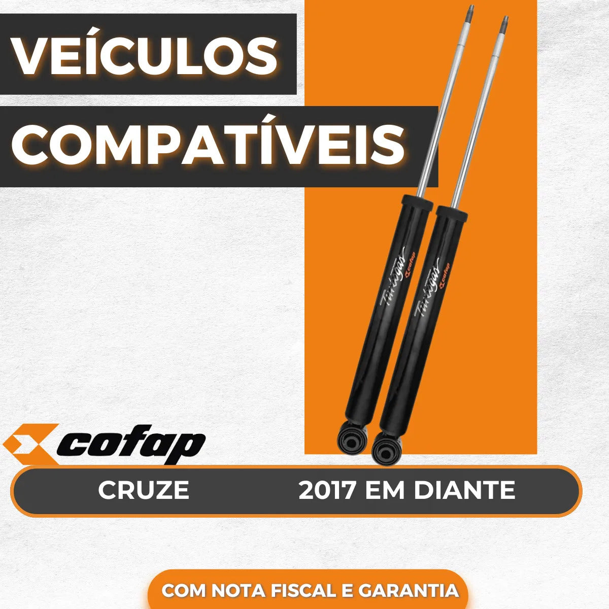 Par Amortecedor Traseiro Cofap Cruze 1.4 16v Turbo Sedan