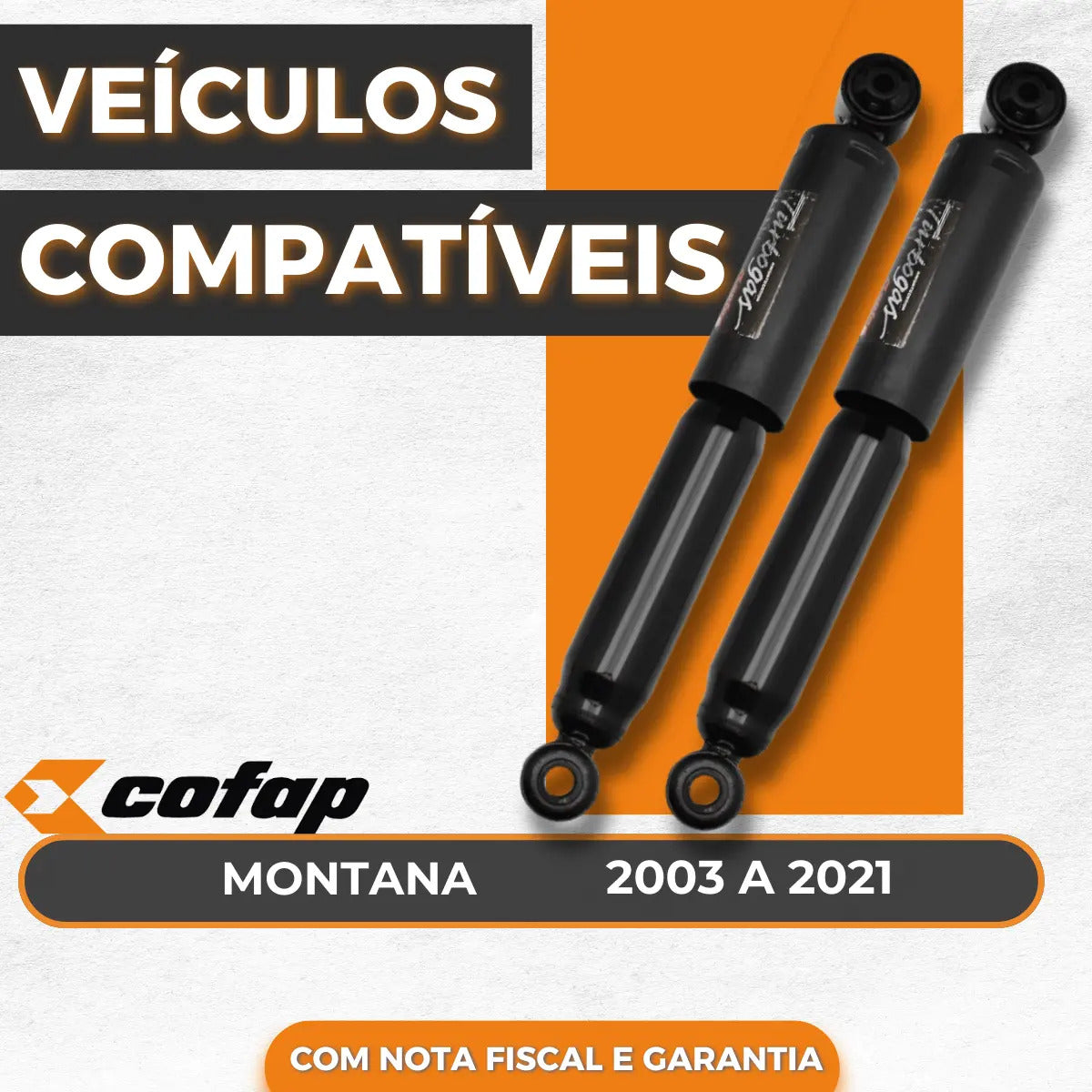 Par Amortecedor Traseiro Montana  2008 A 2019 Cofap
