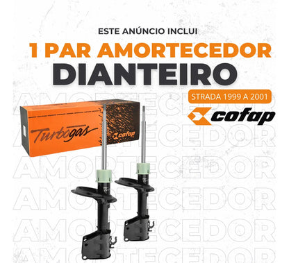 Par Amortecedor Dianteiro Strada 99 Até 2001 Original Cofap