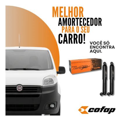 Par Amortecedor Traseiro Cofap Fiat Fiorino 1996 Em Diante