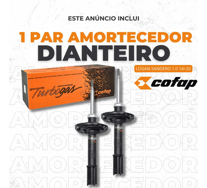 Par Amortecedor Dianteiro Logan Sandero 1.0 2014 A 20 Cofap