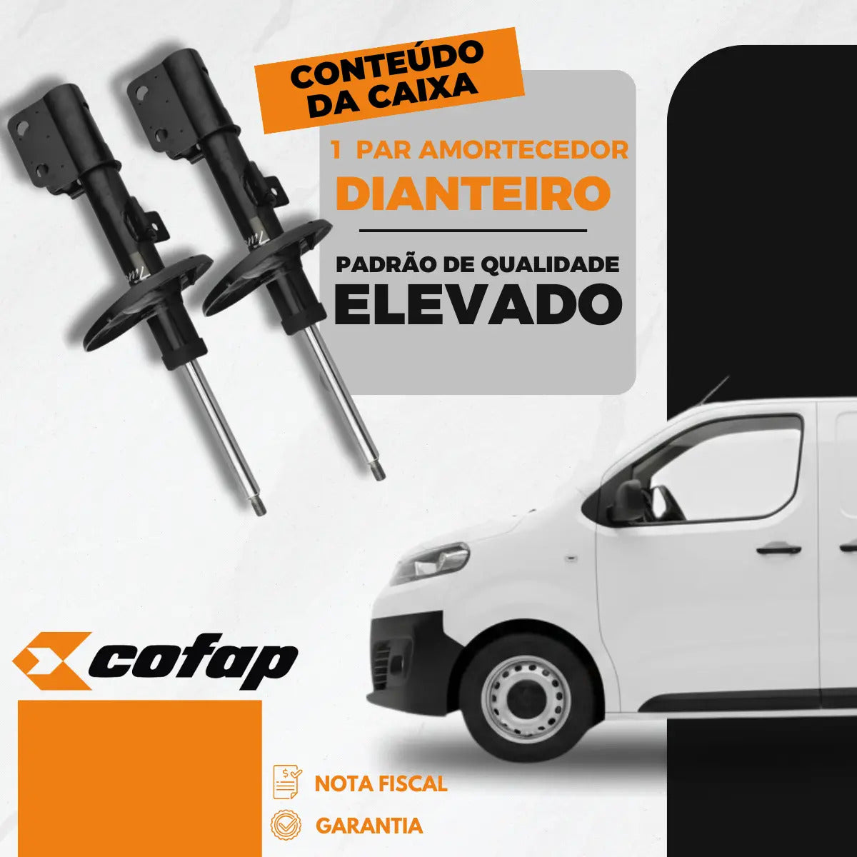 Par Amortecedor Dianteiro Scudo E-scudo 2022 Em Diante Cofap