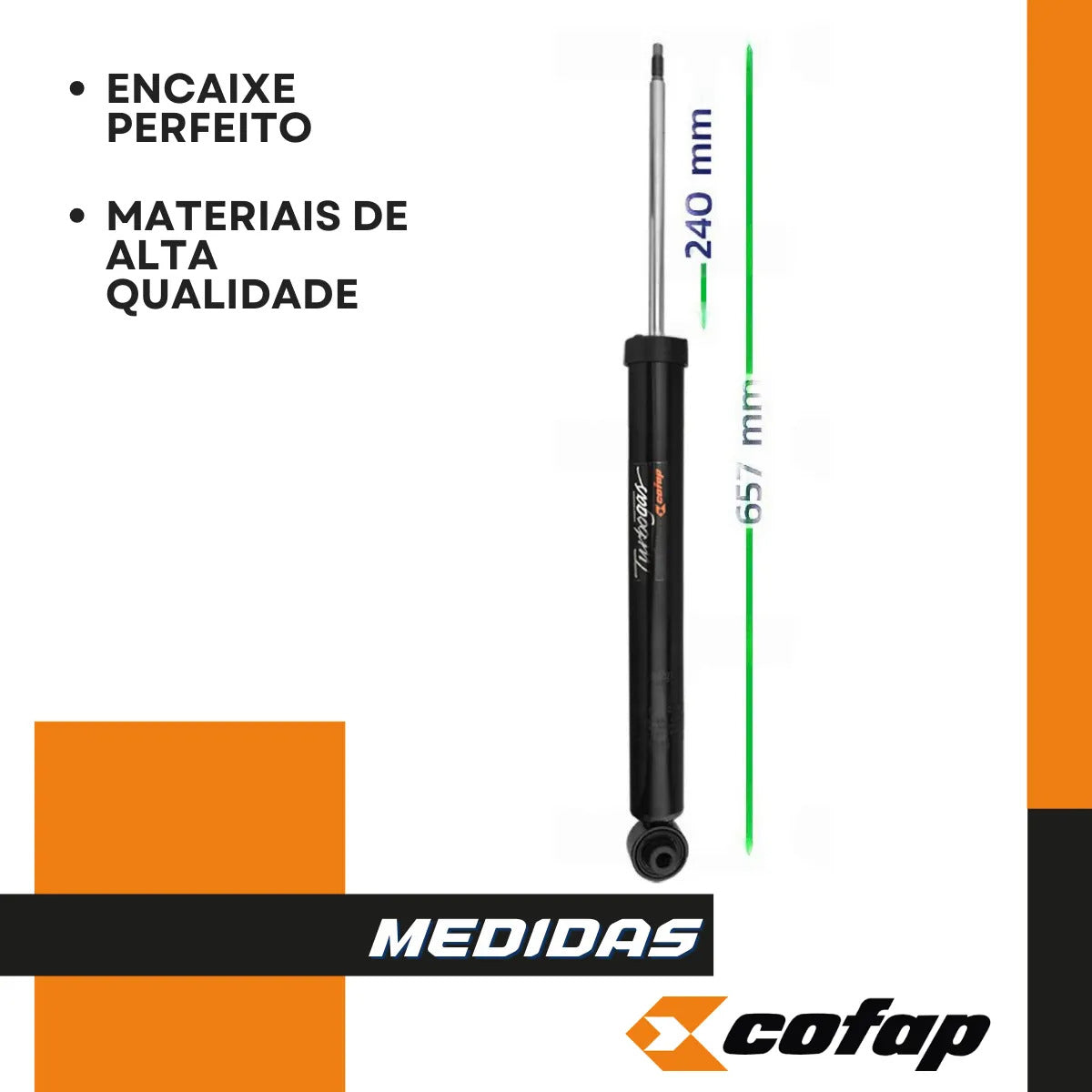 Par Amortecedor Traseiro Cofap Gb48308 Vw Taos 2021-2024