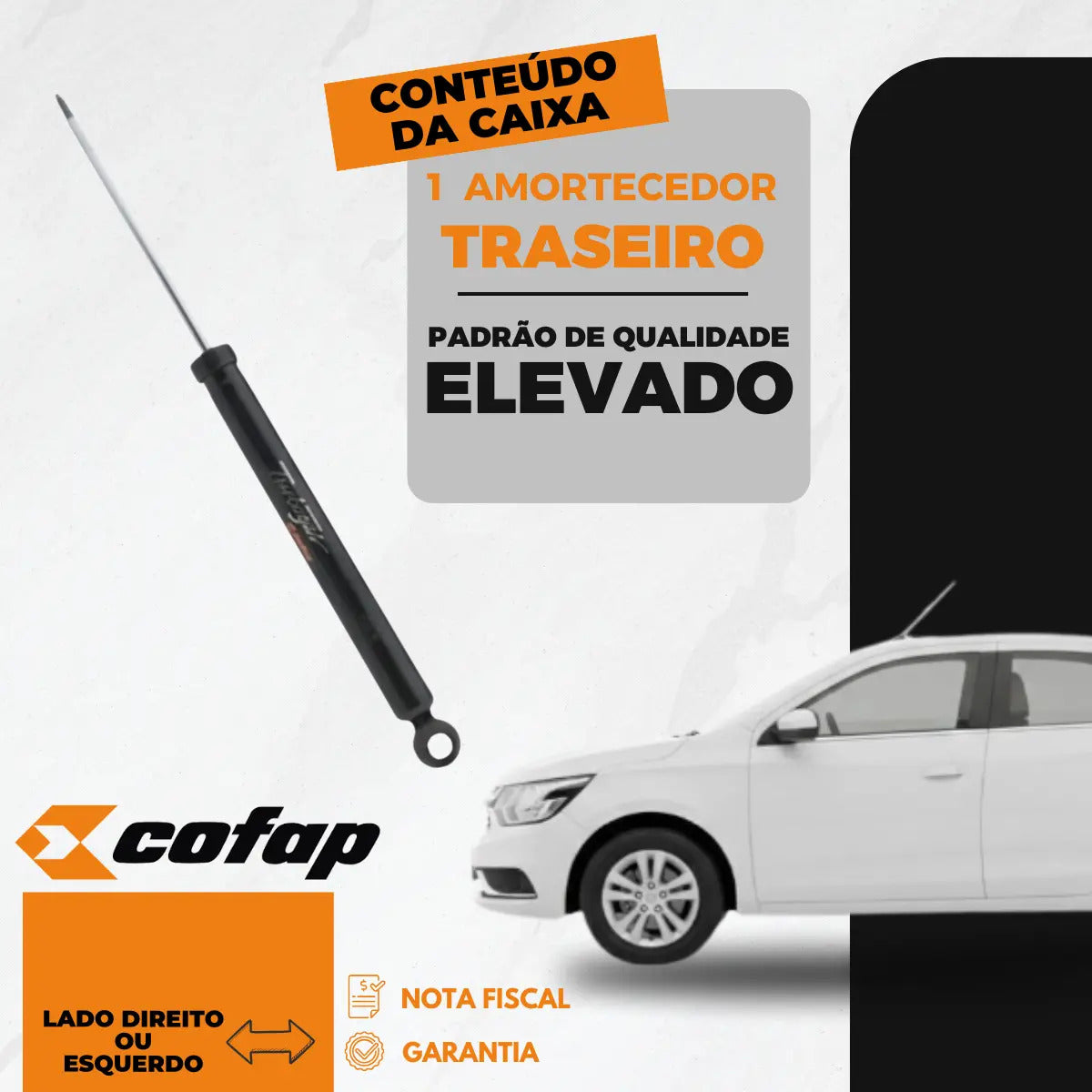 Amortecedor Traseiro Cobalt 2012 A 2021 Original Cofap