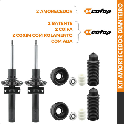 Kit 2 Amortecedor Dianteiro Gol Voyage G5 G6 Cofap + Coxin