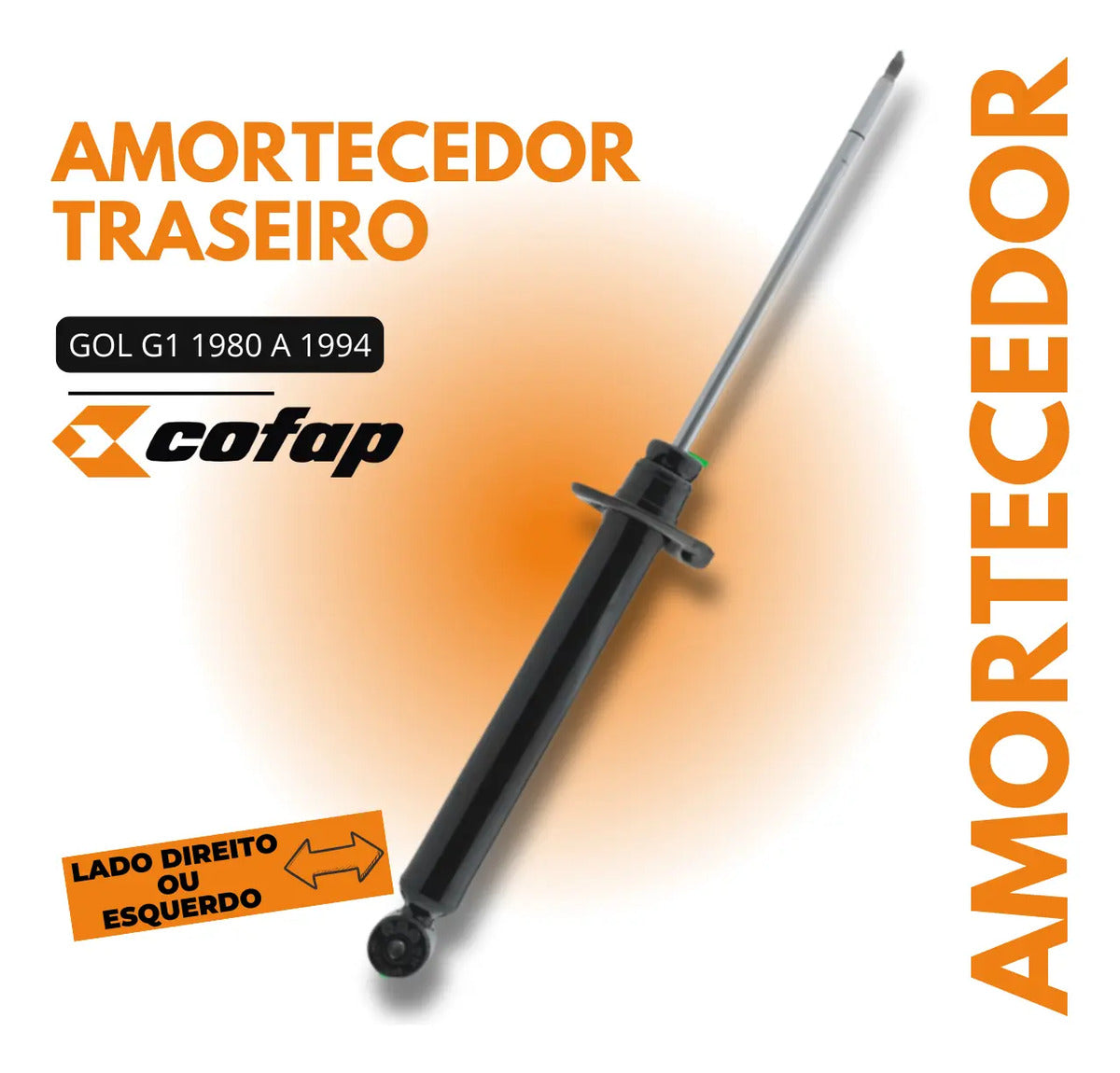 Amortecedor Traseiro Cofap Vw Gol Quadrado 1980 Á 1994