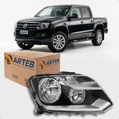 Farol Amarok C/ Motor E Mold Cromada 10 A 16 Original Arteb