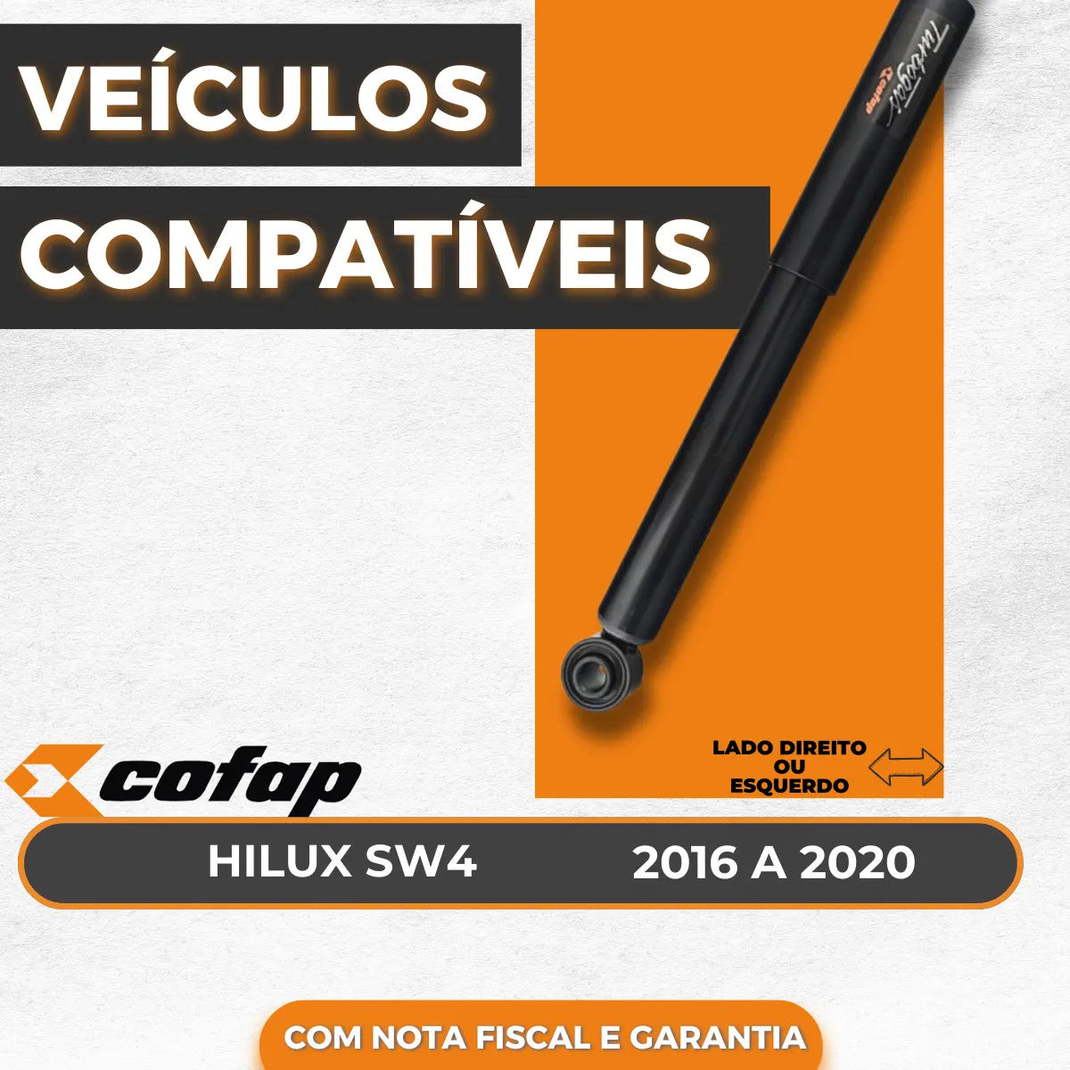 Amortecedor Traseiro Hilux Sw4 2016 A 2020 Cofap