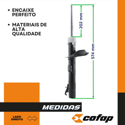Amortecedor Dianteiro Direito Focus 01 - 08 - Cofap Gp32581