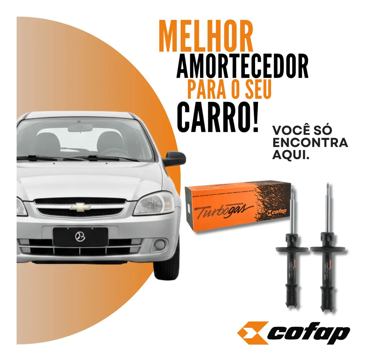 Par Amortecedor Dianteiro Turbogas Cofap Corsa Classic 2008